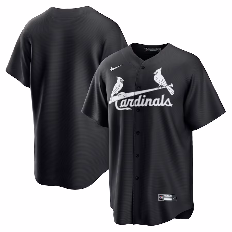 Men's St. Louis Cardinals Nike Black Replica Jersey - Ujersey Shop