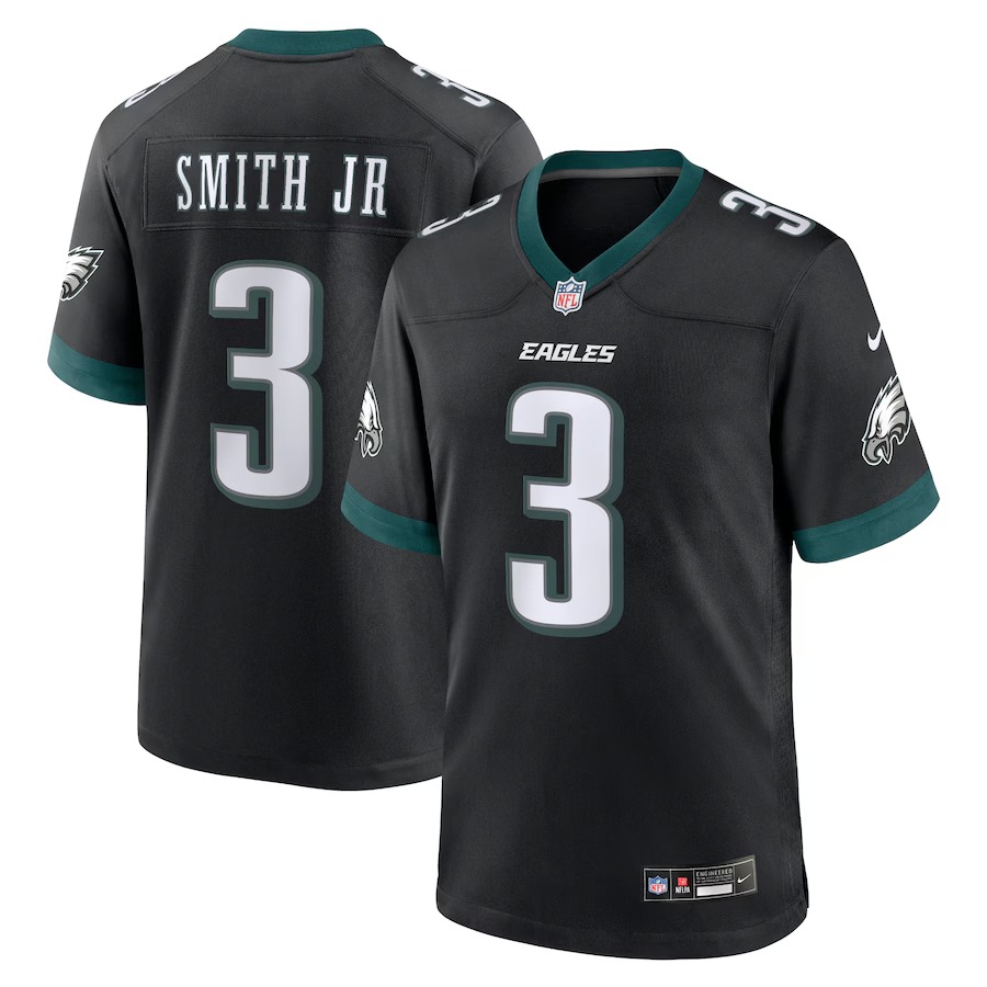 Men's Philadelphia Eagles Nolan Smith Nike Black Alternate Game Jersey - Ujersey Shop