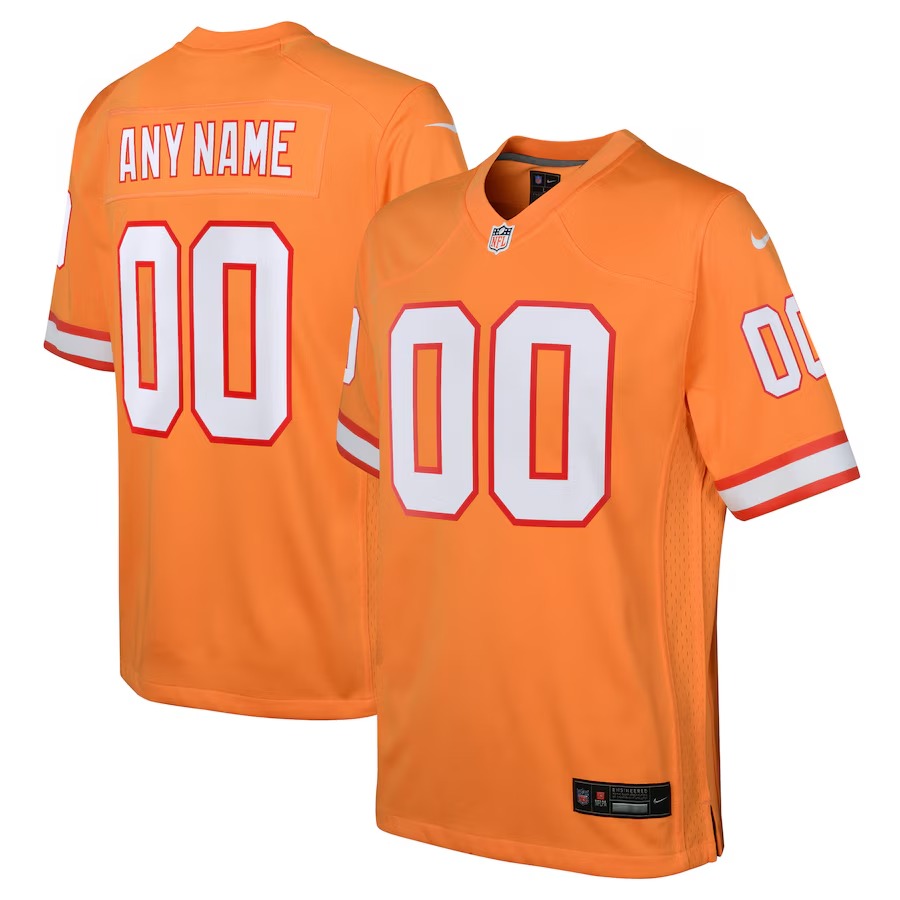 Youth Tampa Bay Buccaneers Nike Orange Custom Throwback Game Jersey - Ujersey Shop