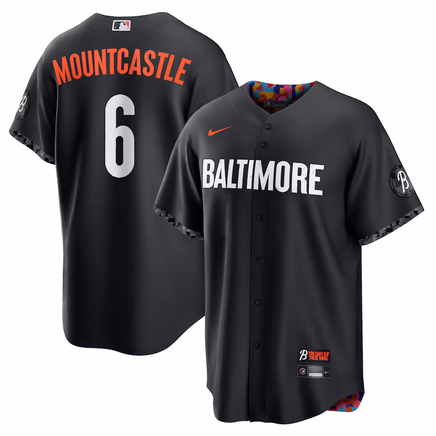 Men's Baltimore Orioles Ryan Mountcastle Nike Black City Connect Replica Player Jersey - Ujersey Shop