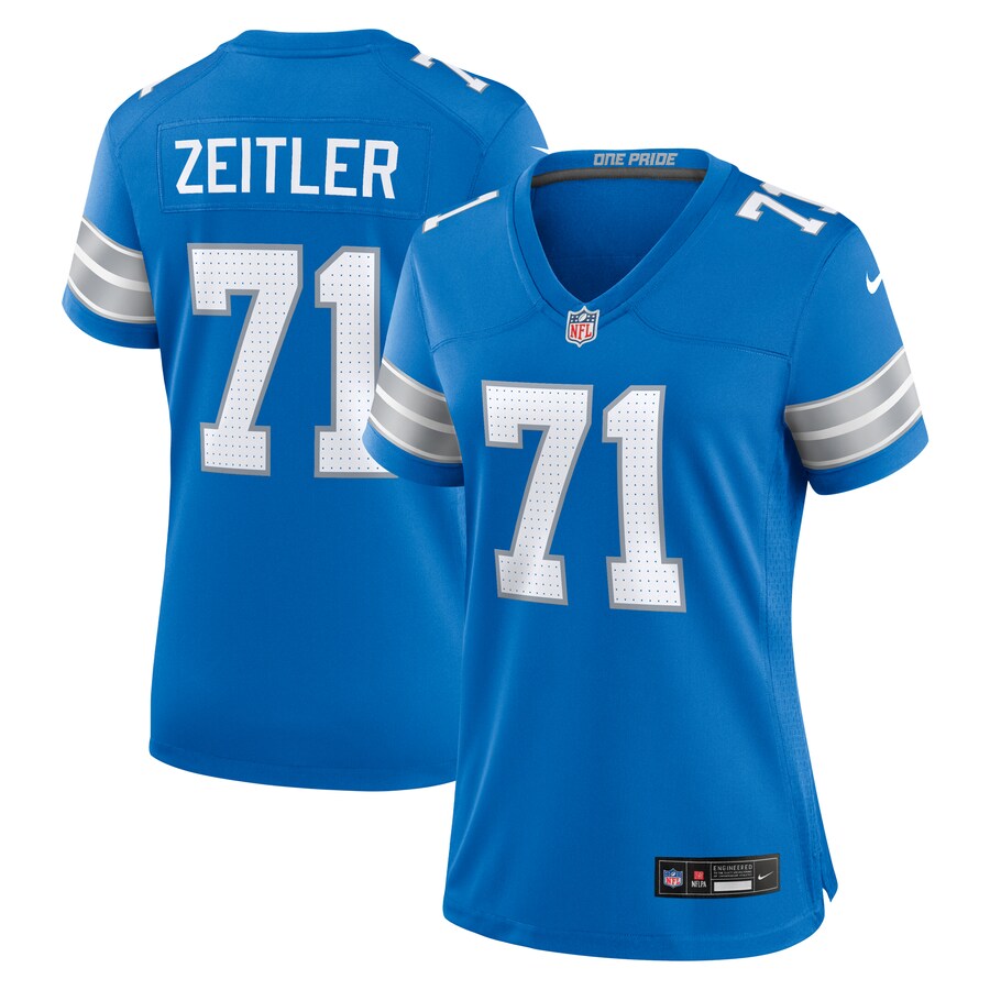 Women's Detroit Lions Kevin Zeitler Nike  Blue Game Jersey - Ujersey Shop
