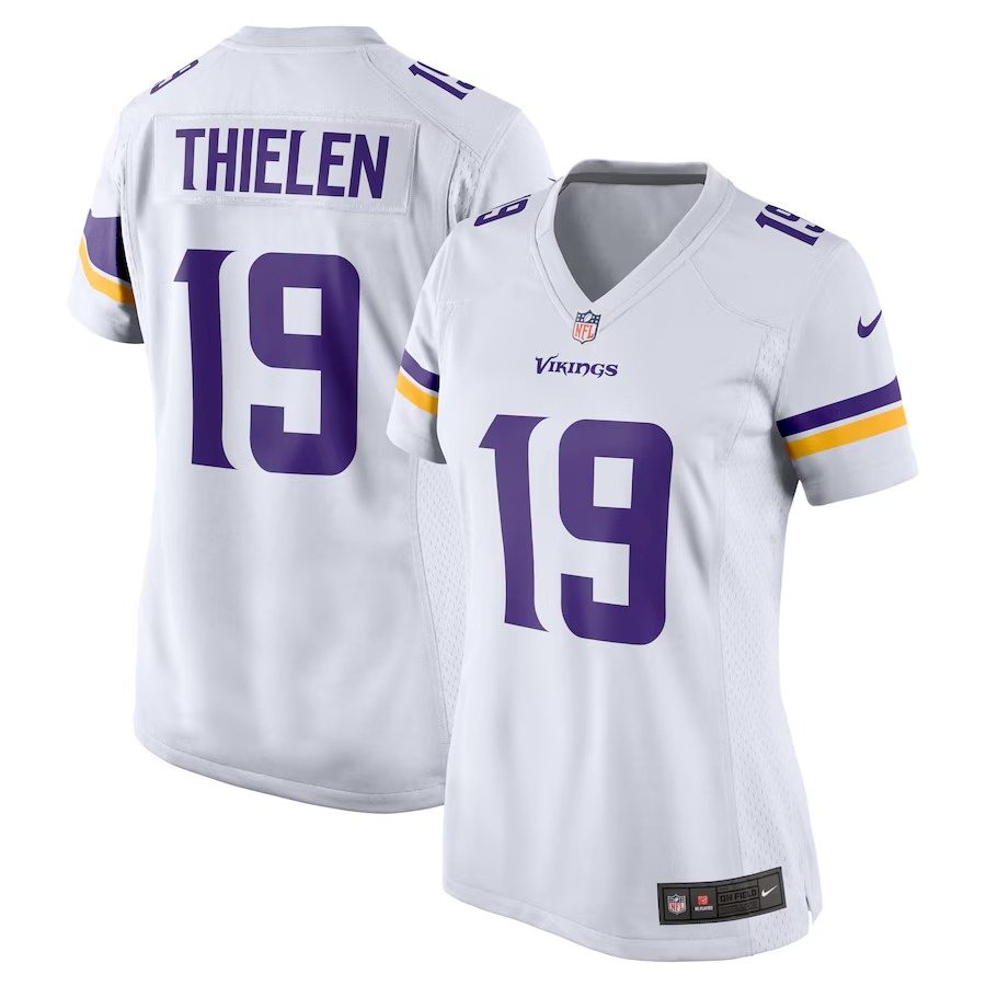 Women's Minnesota Vikings Adam Thielen Nike White Game Jersey - Ujersey Shop