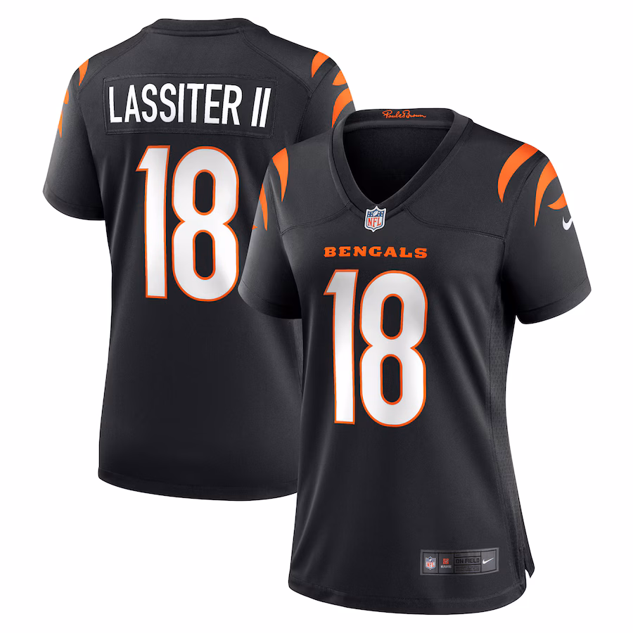 Women's Cincinnati Bengals Kwamie Lassiter II Nike Black Game Player Jersey - Ujersey Shop