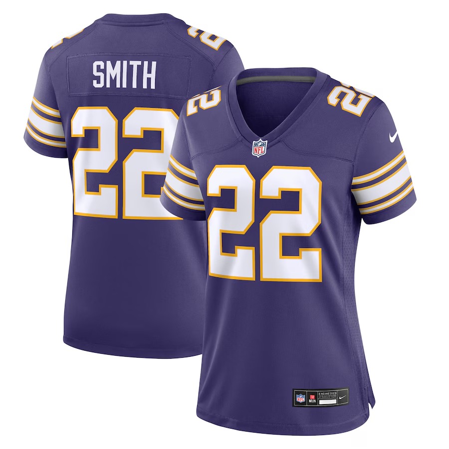 Women's Minnesota Vikings Harrison Smith Nike Purple Classic Player Game Jersey - Ujersey Shop