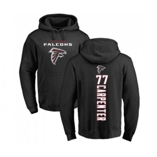Football Atlanta Falcons #77 James Carpenter Black Backer Pullover Hoodie - Ujersey Shop