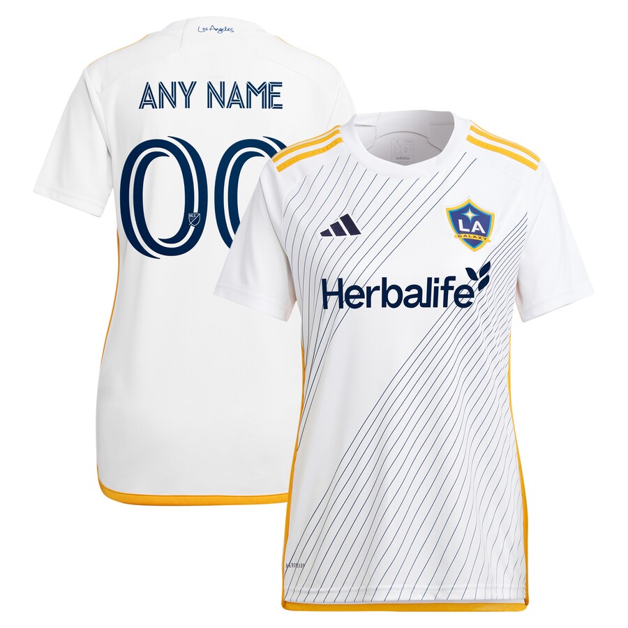 Women's LA Galaxy  adidas White 2024 Angeleno Kit Replica Custom Jersey - Ujersey Shop