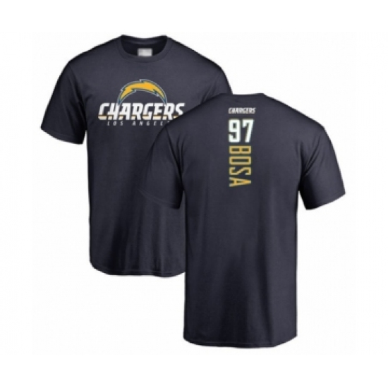 Football Los Angeles Chargers #97 Joey Bosa Navy Blue Backer T-Shirt - Ujersey Shop