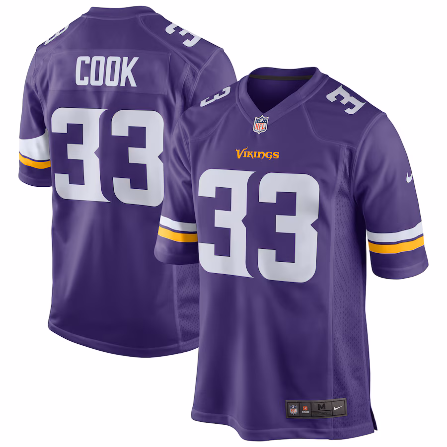 Men's Minnesota Vikings Dalvin Cook Nike Purple Player Game Jersey - Ujersey Shop