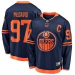 Men's Edmonton Oilers Connor McDavid Fanatics Branded Navy Alternate Premier Breakaway Player Jersey - Ujersey Shop