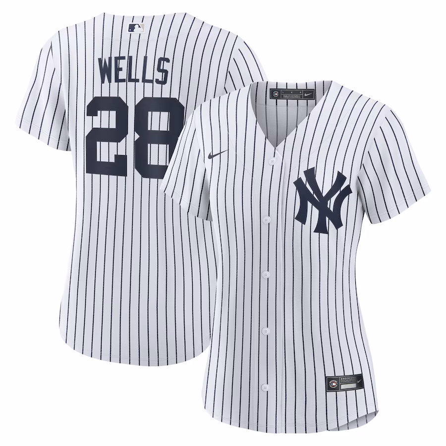 Women's New York Yankees Austin Wells Nike White Home Replica Jersey - Ujersey Shop