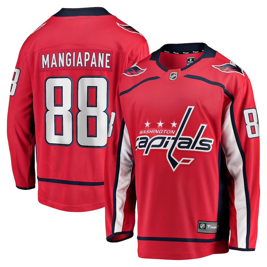 Men's Washington Capitals Andrew Mangiapane Fanatics Red Home Premier Breakaway Player Jersey - Ujersey Shop