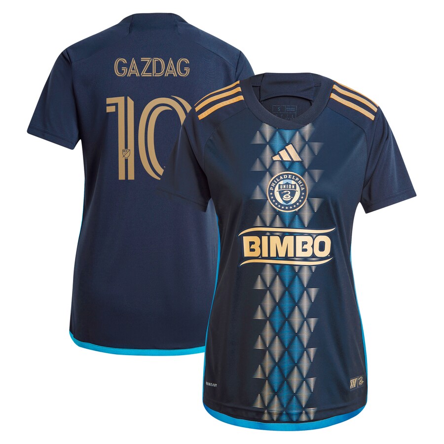 Women's Philadelphia Union Daniel Gazdag adidas Navy 2024 The XV Kit Replica Player Jersey - Ujersey Shop