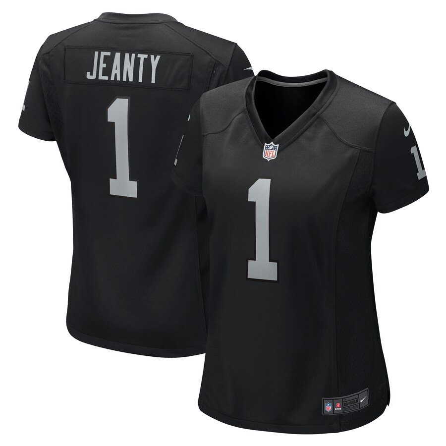 Women's Las Vegas Raiders Ashton Jeanty Nike Black 2025 NFL Draft First Round Pick Team Game Jersey - Ujersey Shop
