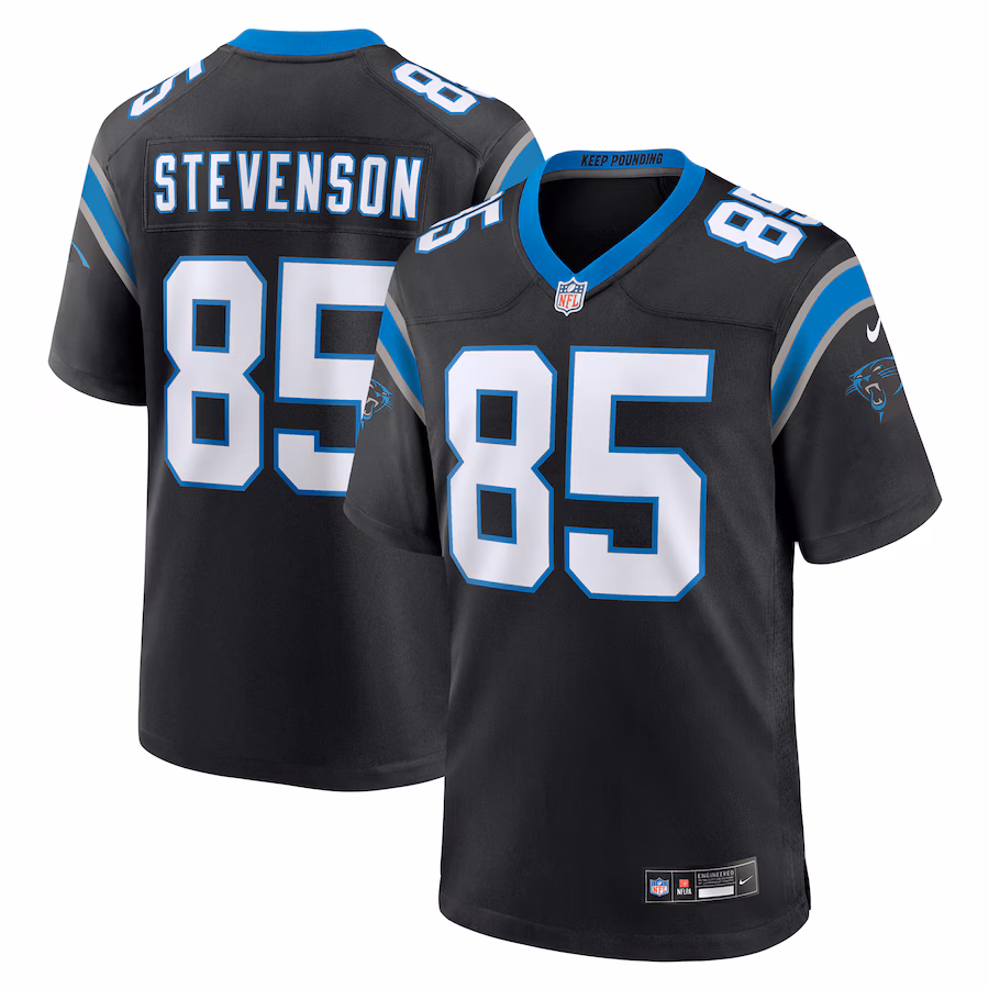 Men's Carolina Panthers Marquez Stevenson Nike  Black Team Game Jersey - Ujersey Shop