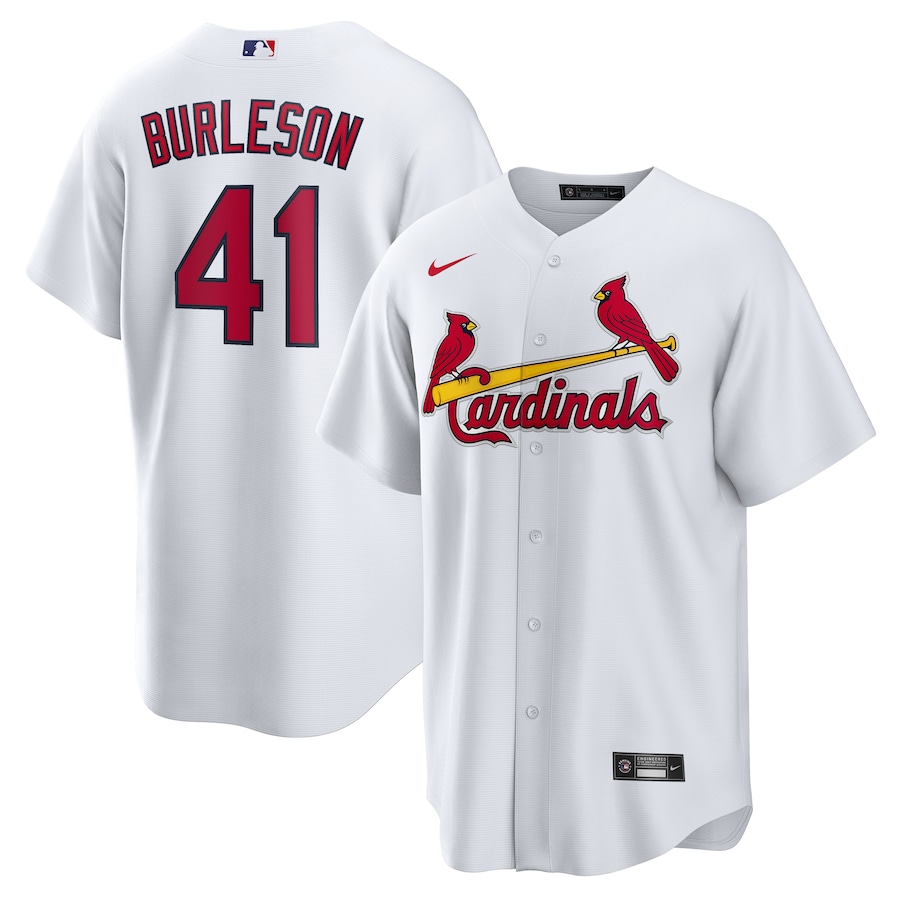 Men's St. Louis Cardinals Alec Burleson Nike White Home Replica Jersey - Ujersey Shop