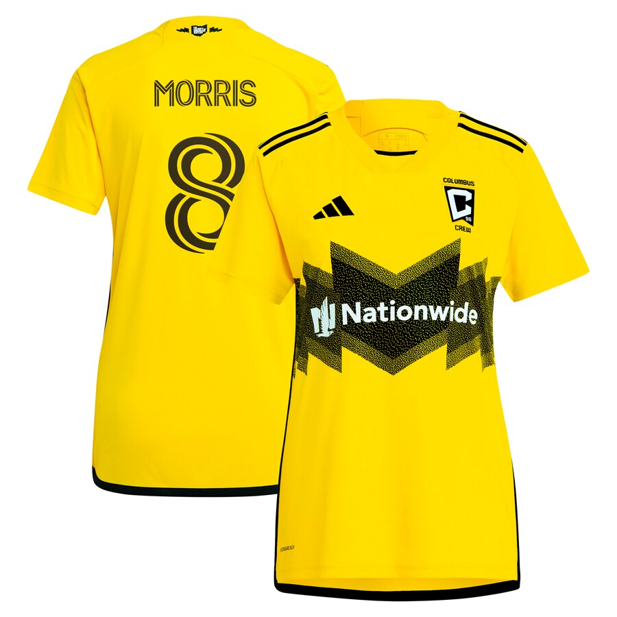 Women's Columbus Crew Aidan Morris adidas Yellow 2024 The Home Kit Replica Player Jersey - Ujersey Shop