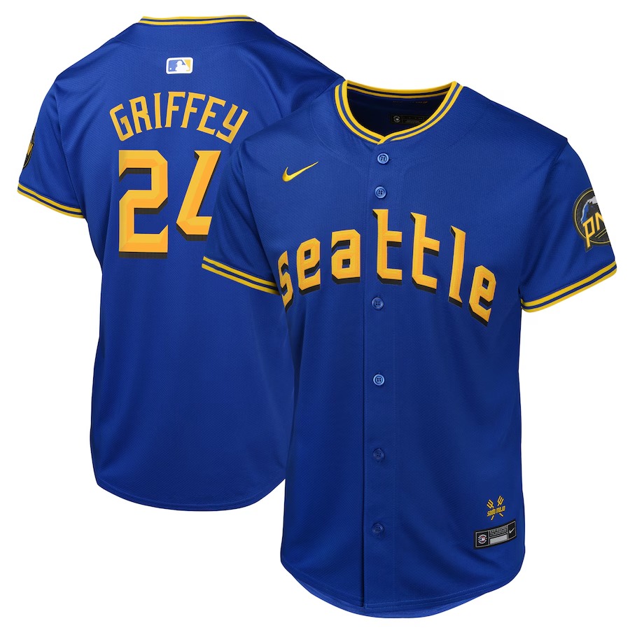 Youth Seattle Mariners Ken Griffey Jr. Nike Navy City Connect Limited Player Jersey - Ujersey Shop