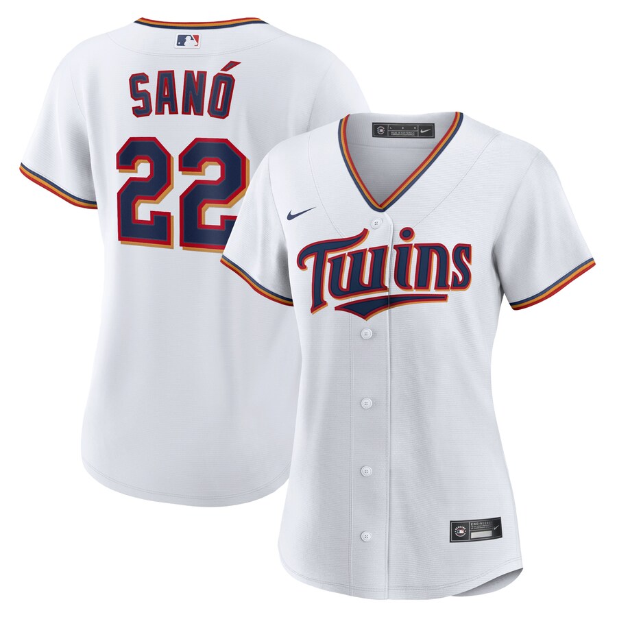 Women's Minnesota Twins Miguel Sano Nike White Home Replica Player Jersey - Ujersey Shop