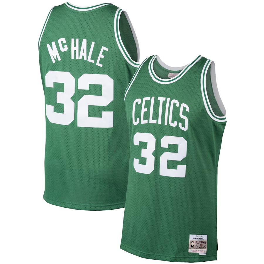 Men's Boston Celtics Kevin McHale Mitchell & Ness Kelly Green 1985/86 Hardwood Classics Swingman Jersey - Ujersey Shop