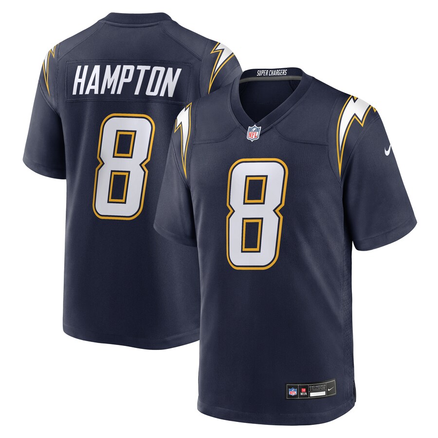 Men's Los Angeles Chargers Omarion Hampton Nike Navy Alternate Super Chargers Game Player Jersey - Ujersey Shop