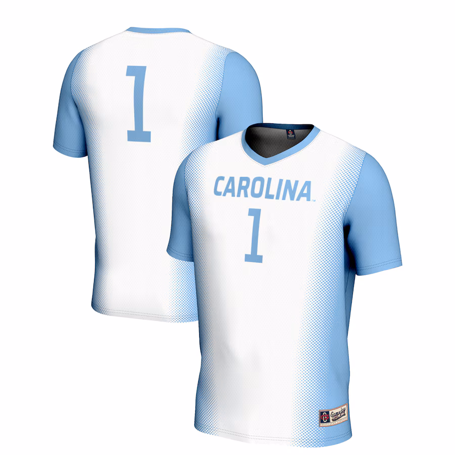 Youth GameDay Greats #1 White North Carolina Tar Heels Women's Soccer Lightweight Fashion Jersey - Ujersey Shop