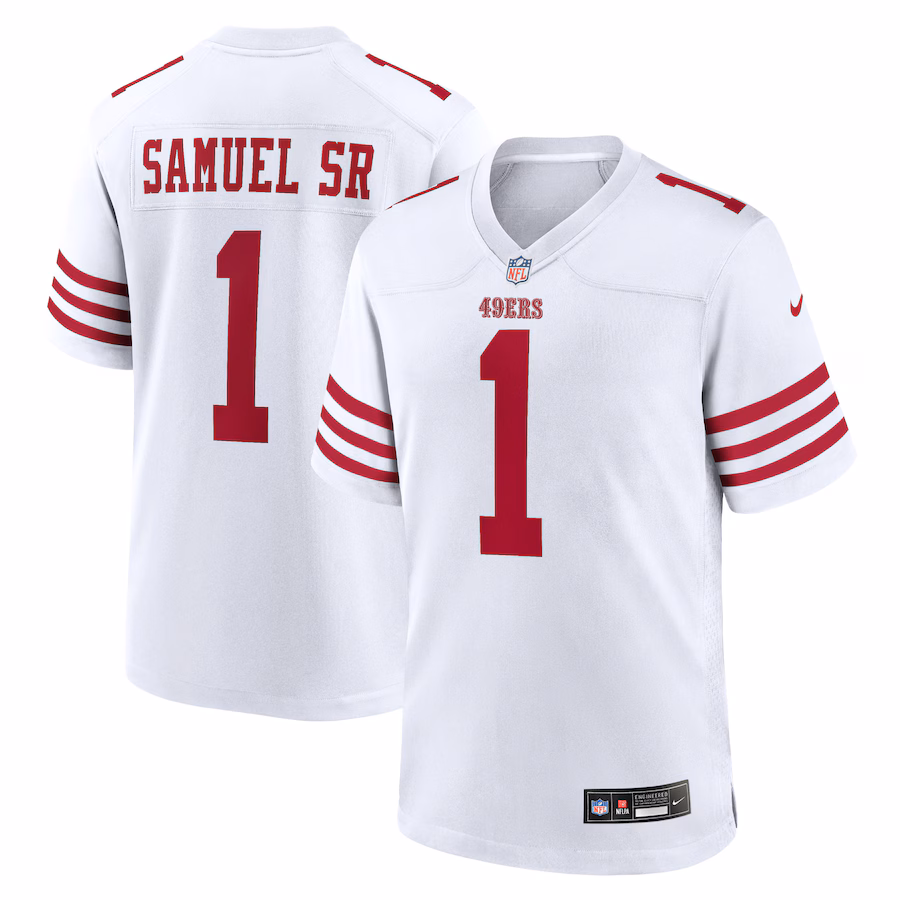 Men's San Francisco 49ers Deebo Samuel Sr Nike White Men's Nike Game Jersey - Ujersey Shop