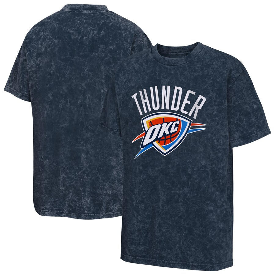 Youth Oklahoma City Thunder  Navy Rugged Defense T-Shirt - Ujersey Shop