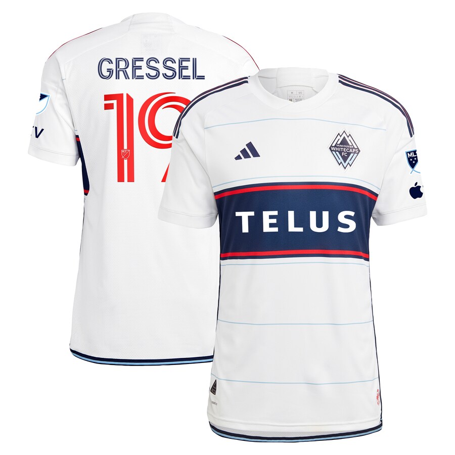 Men's Vancouver Whitecaps FC Julian Gressel adidas White 2023 Bloodlines Authentic Player Jersey - Ujersey Shop