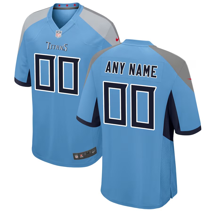 Youth Tennessee Titans Nike Light Blue Alternate Custom Game Jersey - Ujersey Shop