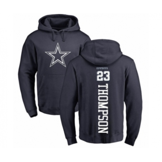 Football Dallas Cowboys #23 Darian Thompson Navy Blue Backer Pullover Hoodie - Ujersey Shop