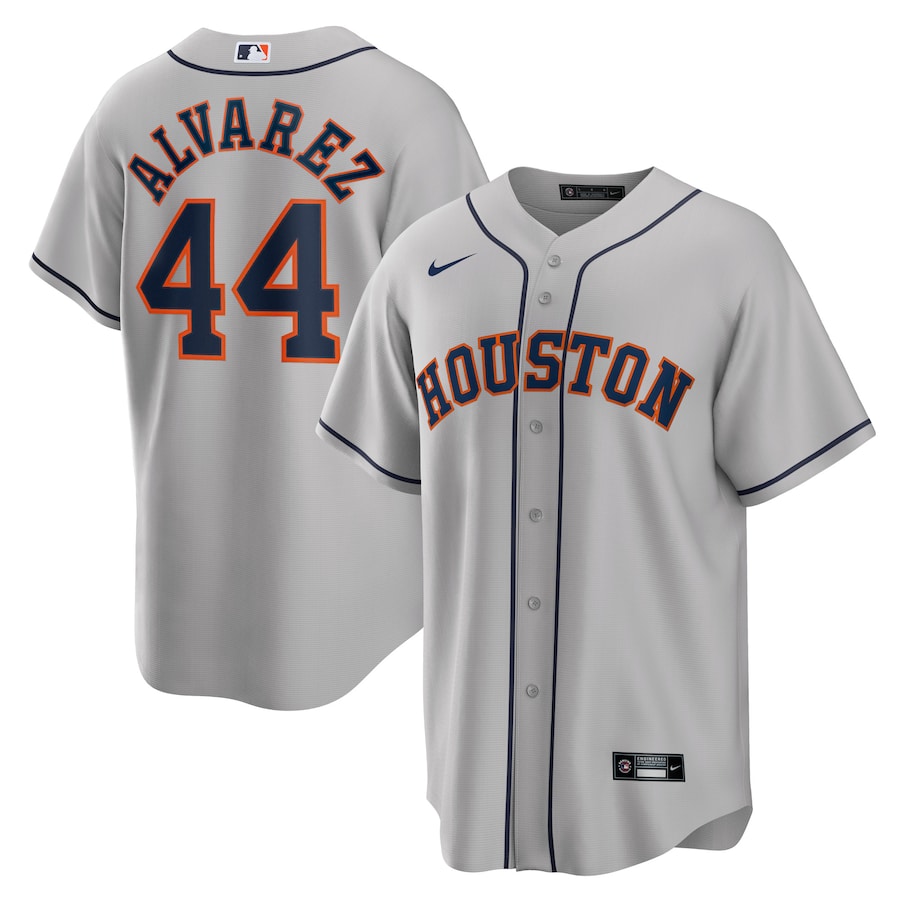 Men's Houston Astros Yordan Álvarez Nike Gray Road Replica Player Jersey - Ujersey Shop