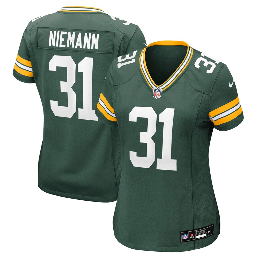 Women's Green Bay Packers Nick Niemann Nike Green Team Game Jersey - Ujersey Shop