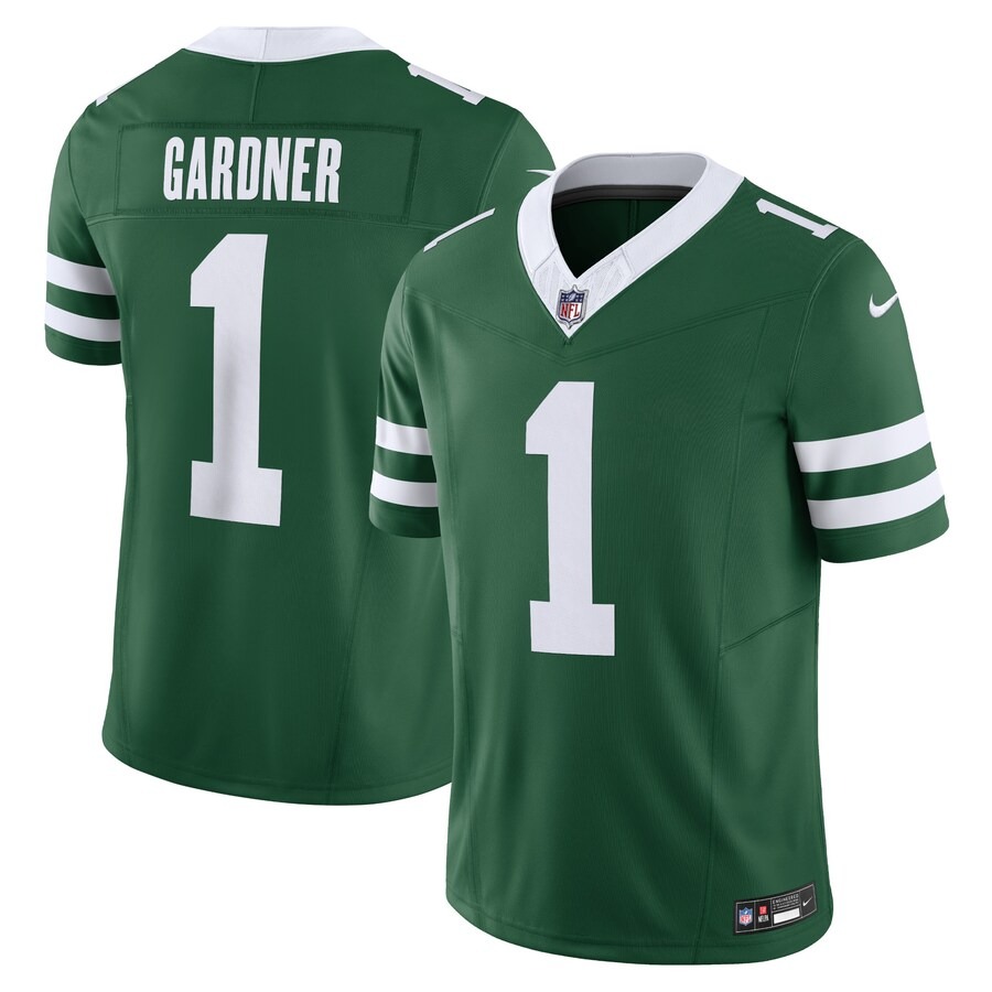 Men's New York Jets Ahmad Sauce Gardner Nike Legacy Green Vapor F.U.S.E. Limited Jersey - Ujersey Shop