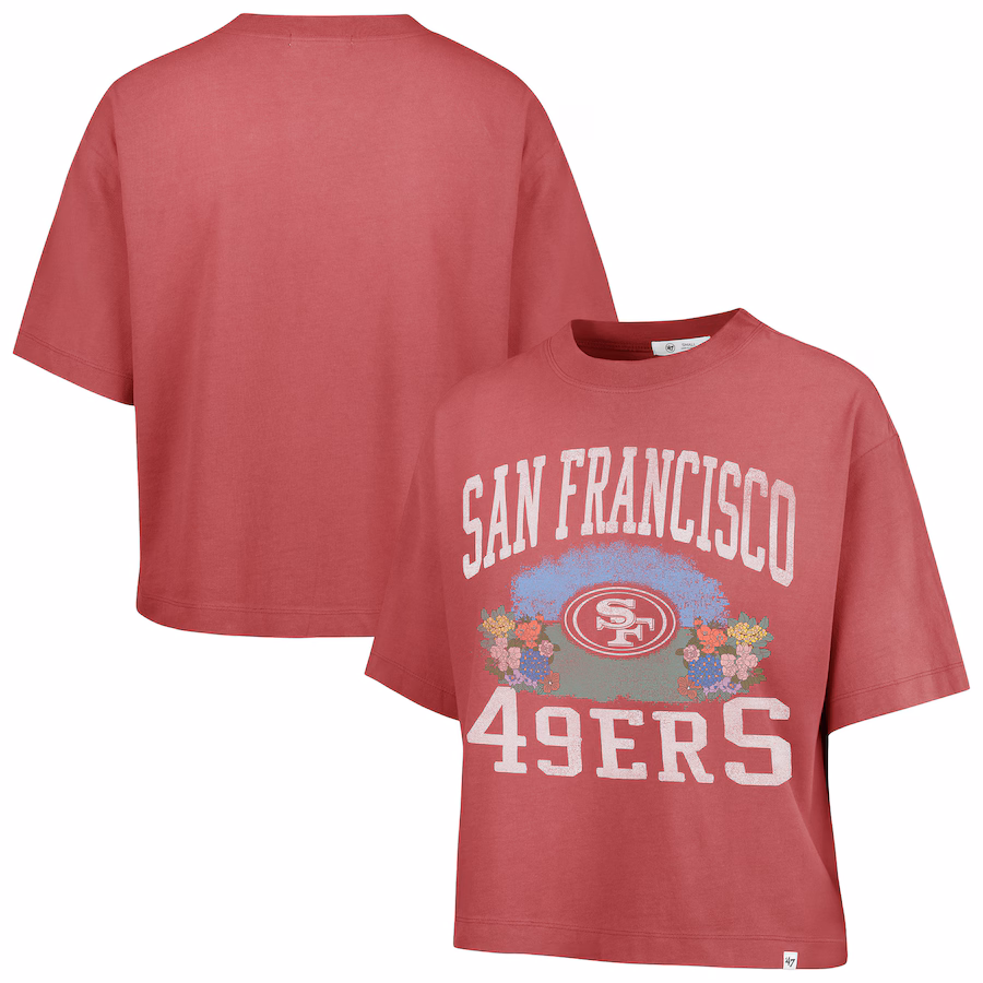 Women's Kansas City Chiefs  Red Vintage Arch Tri-Blend T-Shirt - Ujersey Shop