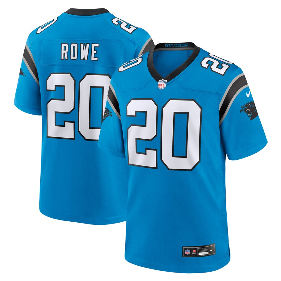 Men's Carolina Panthers Eric Rowe Nike Blue Alternate Game Jersey - Ujersey Shop