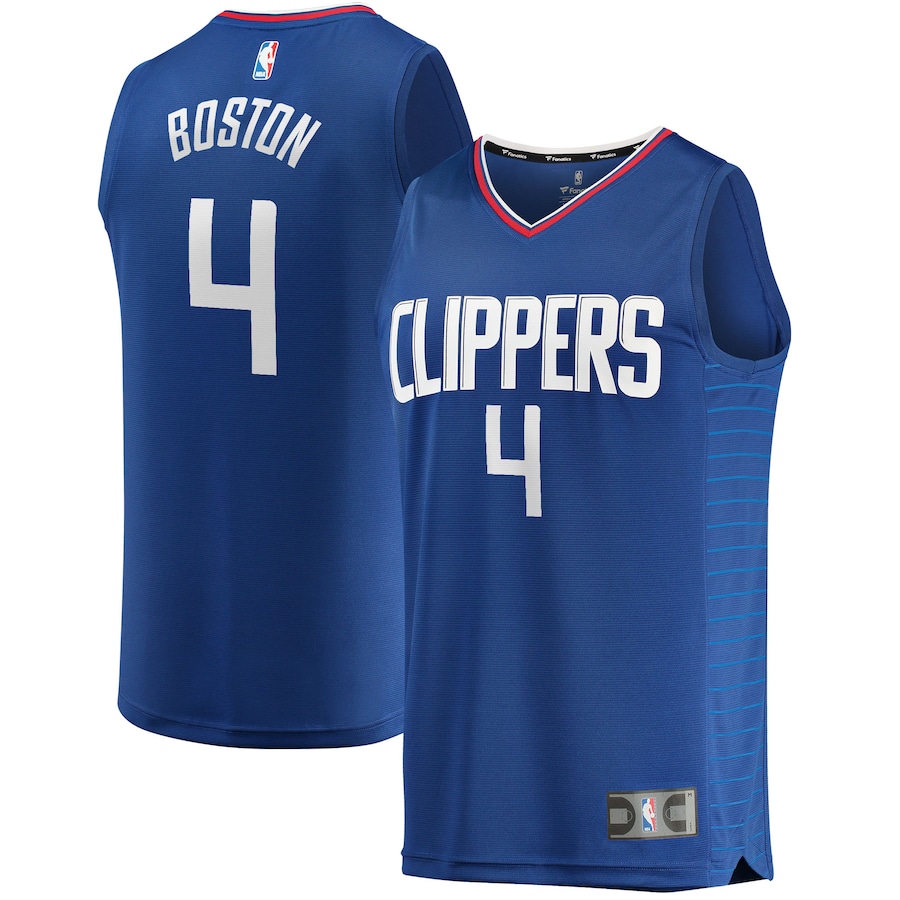 Men's LA Clippers Brandon Boston Jr. Fanatics Royal Fast Break Replica Jersey - Icon Edition - Ujersey Shop