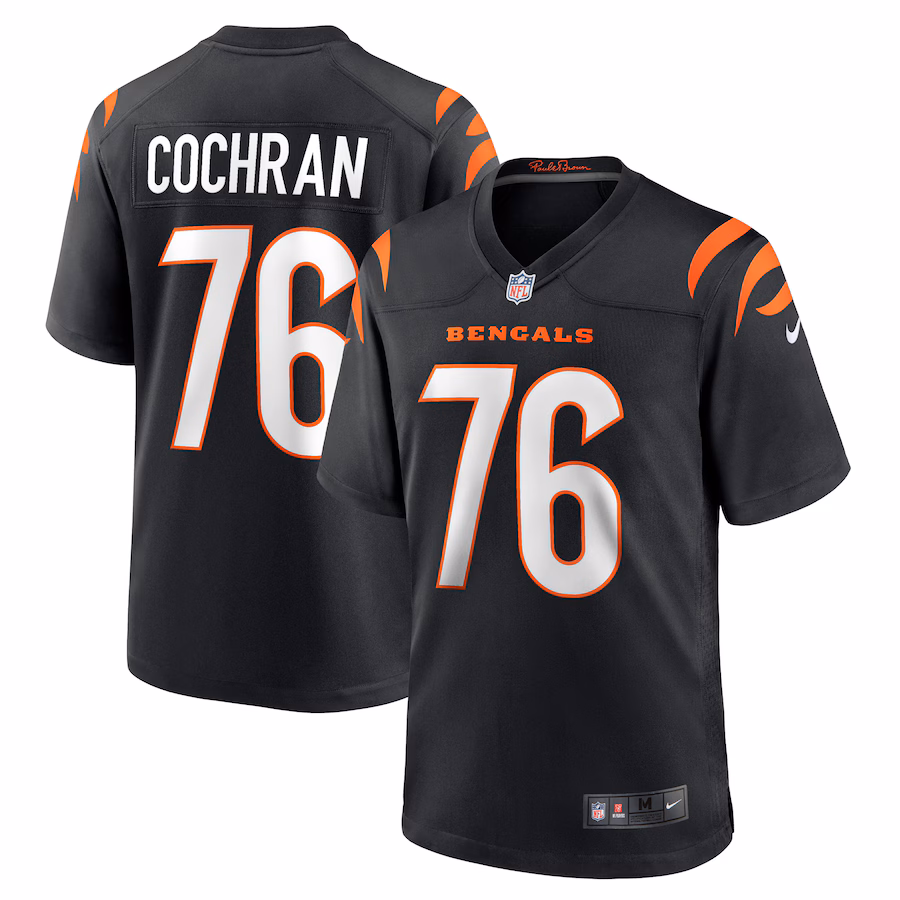 Men's Cincinnati Bengals Devin Cochran Nike Black Game Player Jersey - Ujersey Shop