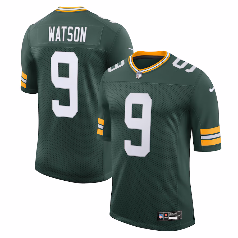 Men's Green Bay Packers Christian Watson Nike Green  Vapor Untouchable Limited Jersey - Ujersey Shop