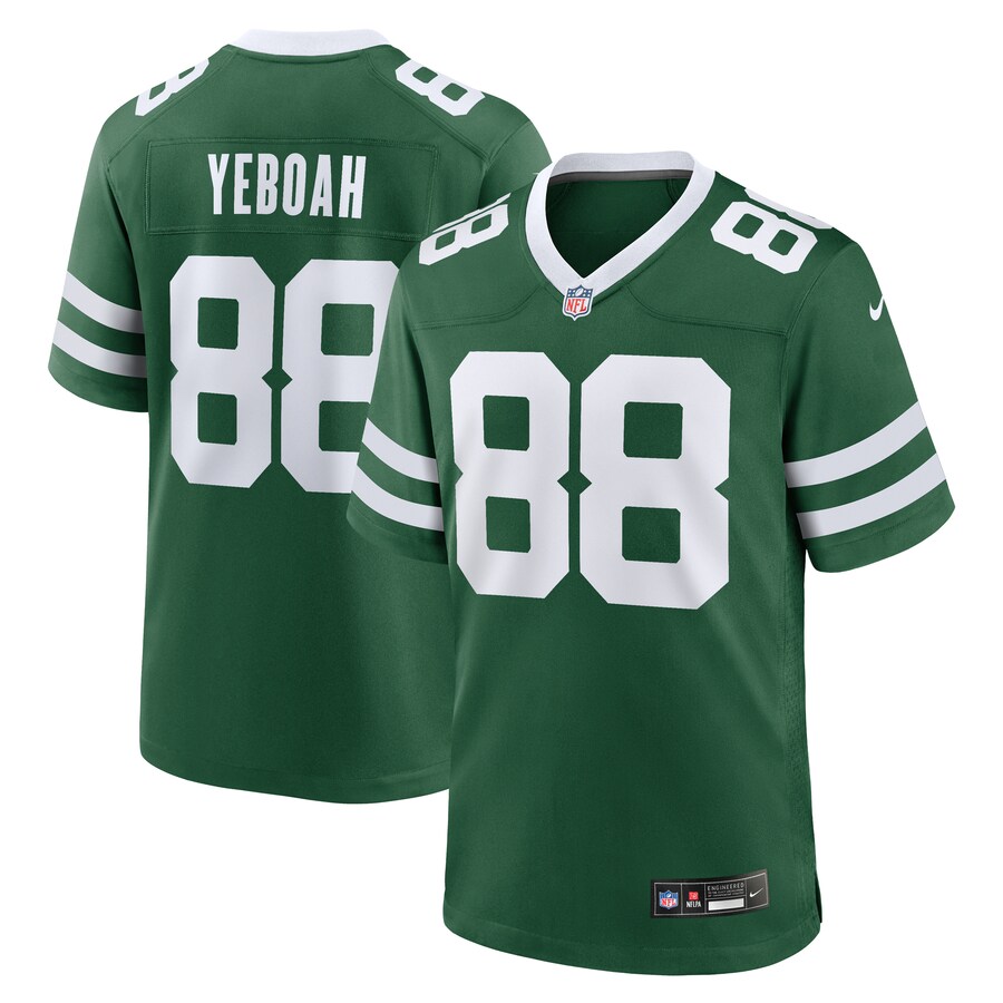 Men's New York Jets Kenny Yeboah Nike Legacy Green Team Game Jersey - Ujersey Shop
