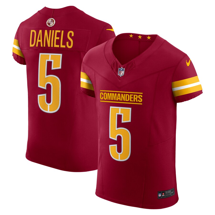 Men's Washington Commanders Jayden Daniels Nike Burgundy Team Vapor F.U.S.E. Elite Jersey - Ujersey Shop