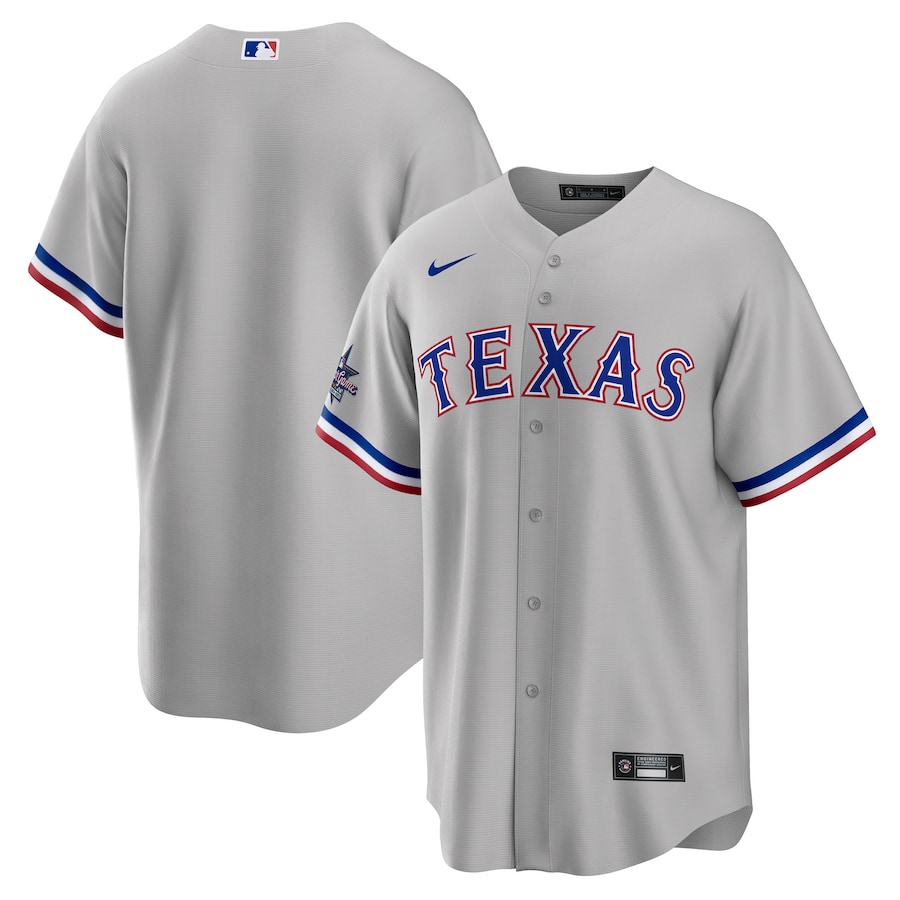 Men's Texas Rangers Nike Gray 2025 MLB All-Star Game Away Replica Jersey - Ujersey Shop