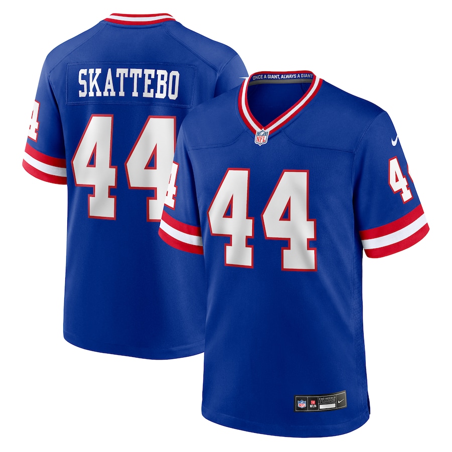 Men's New York Giants Cam Skattebo Nike Royal Alternate 2 Legacy Game Jersey - Ujersey Shop