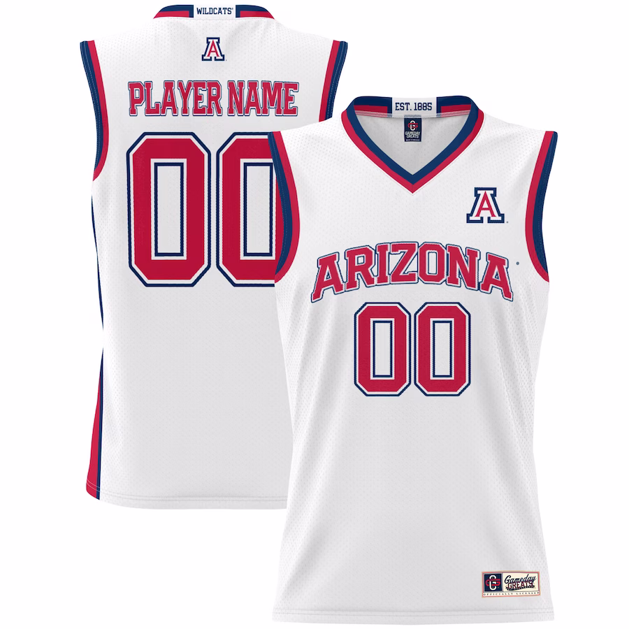 Arizona Wildcats GameDay Greats Youth NIL Pick-A-Player Lightweight Women's Basketball Jersey - White - Ujersey Shop