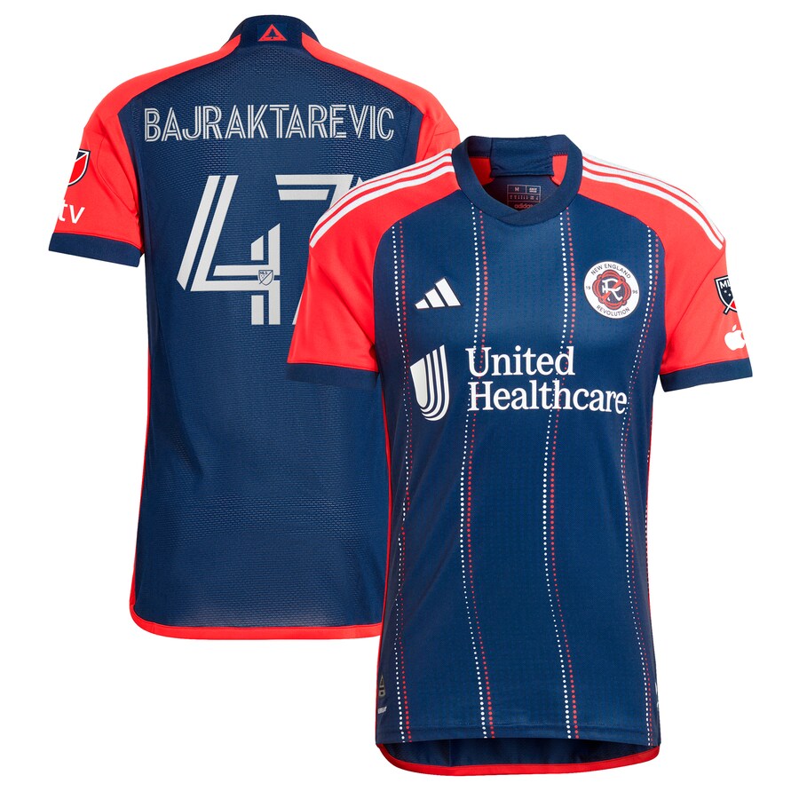 Men's New England Revolution Esmir Bajraktarevic adidas Navy 2024 Boston Tea Party Authentic Player Jersey - Ujersey Shop