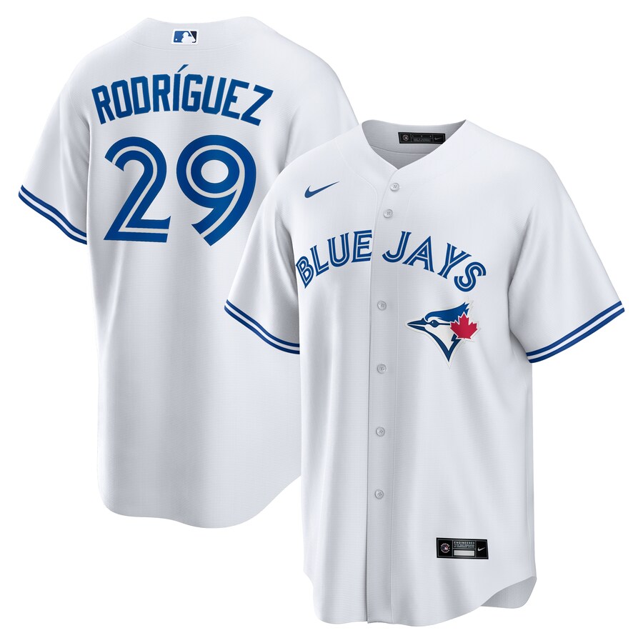 Men's Toronto Blue Jays Yariel Rodriguez Nike White Home Replica Jersey - Ujersey Shop