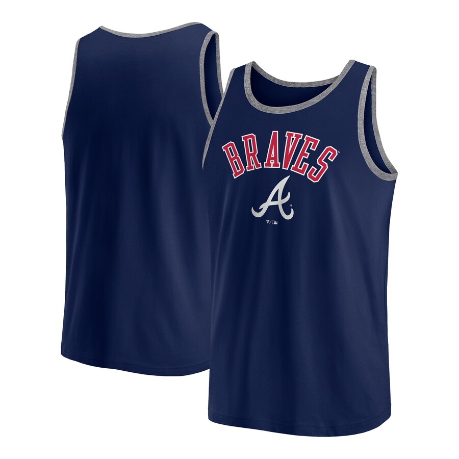 Men's Atlanta Braves Fanatics Navy Bet Tank Top - Ujersey Shop