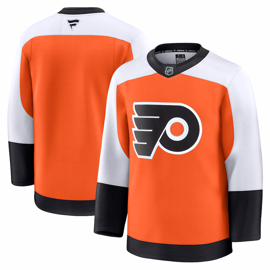 Men's Philadelphia Flyers Fanatics Burnt Orange Home Premium Jersey - Ujersey Shop