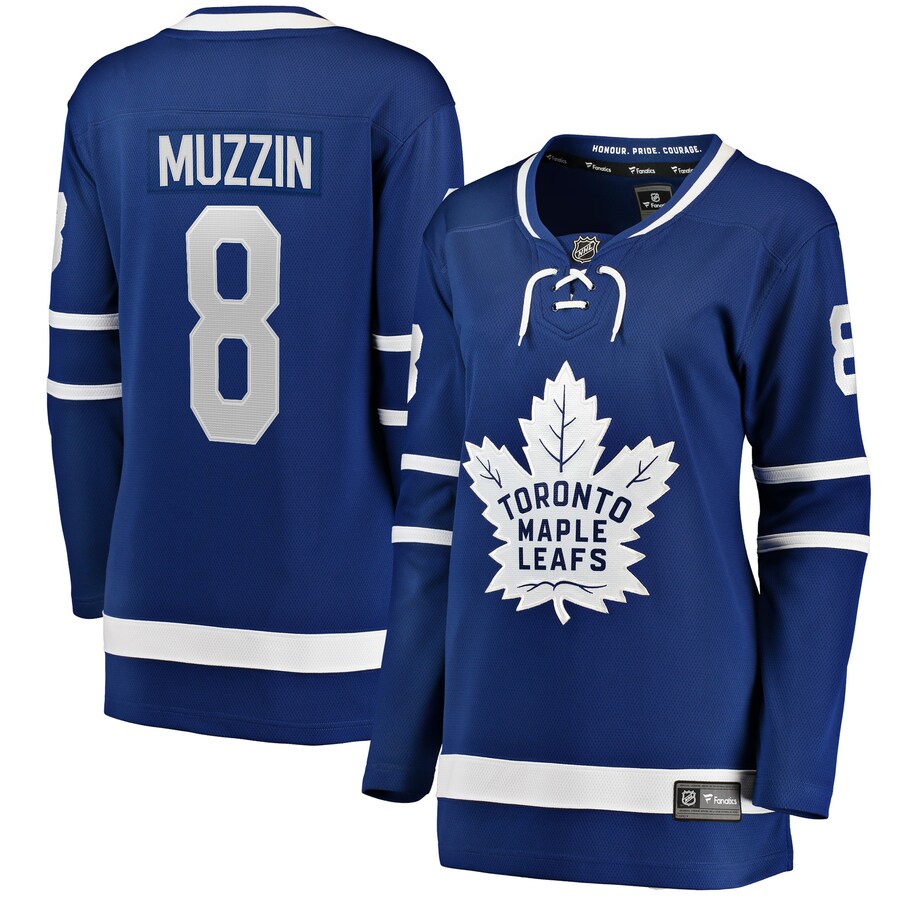 Women's Toronto Maple Leafs Jake Muzzin Fanatics Branded Blue Home Breakaway Player Jersey - Ujersey Shop