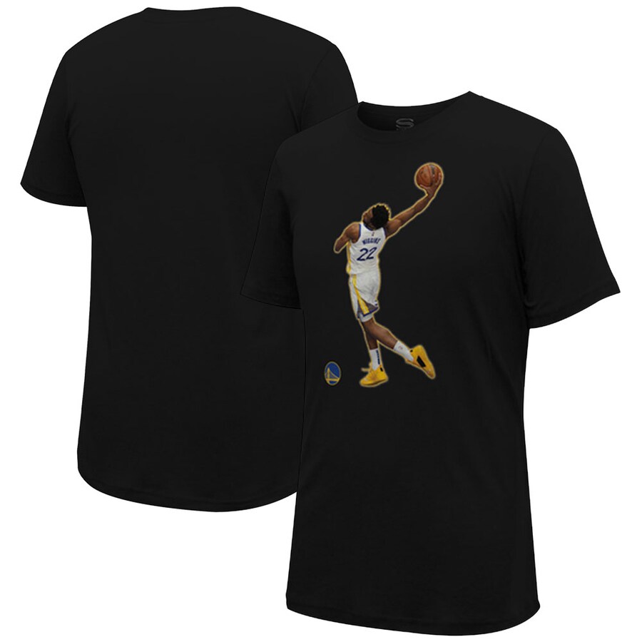 Unisex Golden State Warriors Andrew Wiggins Stadium Essentials Black Bobblehead Night T-Shirt - Ujersey Shop