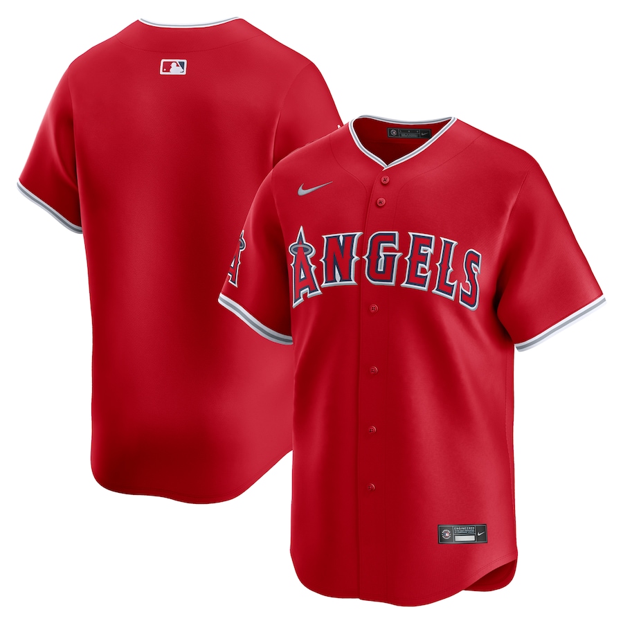 Men's Los Angeles Angels  Nike Red  Alternate Limited Jersey - Ujersey Shop